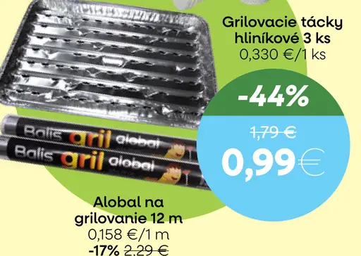 Grilovacie tácky hliníkové