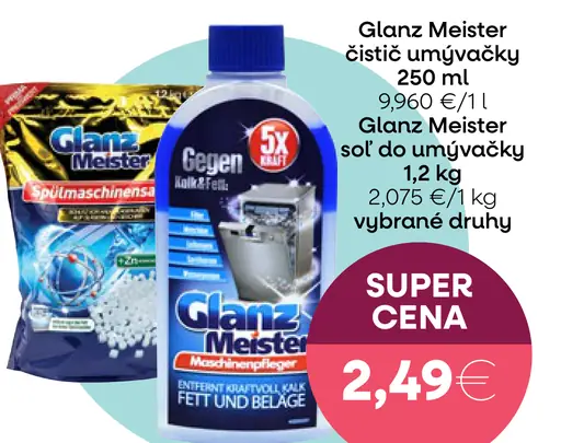 Glanz Meister čistič umývačky