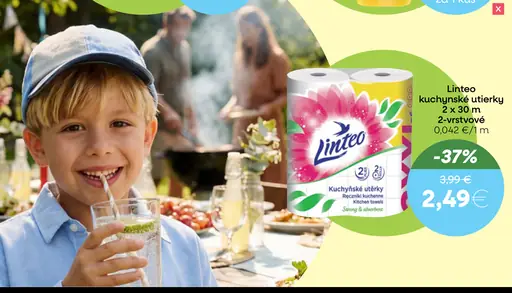 Linteo kuchynské utierky 2-vrstvové