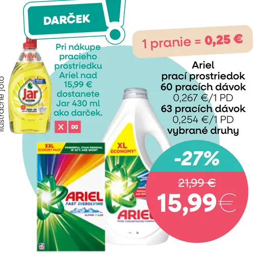 Ariel prací prostriedok