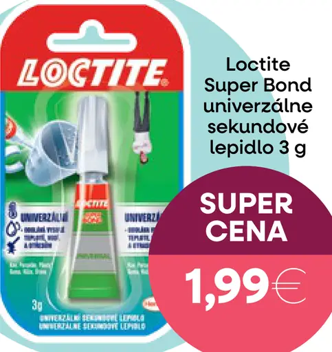 Loctite Super Bond Univerzálne sekundové lepidlo