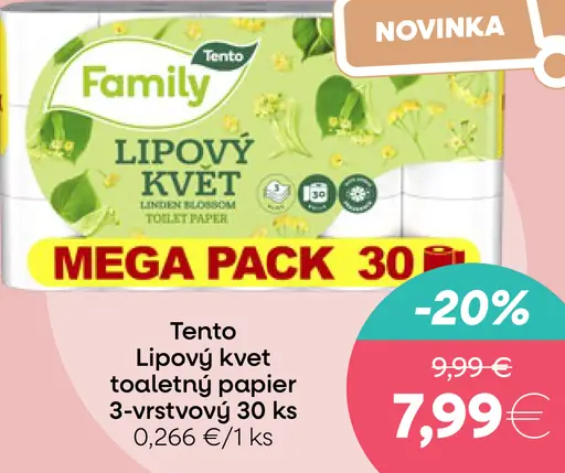 Family Lipový kvet toaletný papier 3-vrstvový