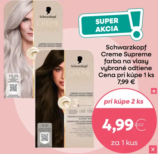 Schwarzkopf Creme Supreme farba na vlasy