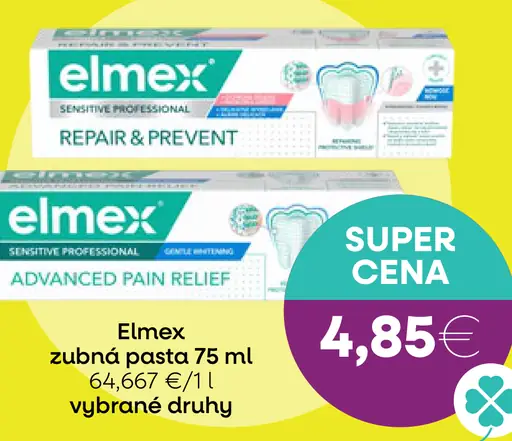 Elmex zubná pasta Repair & Prevent vybrané druhy