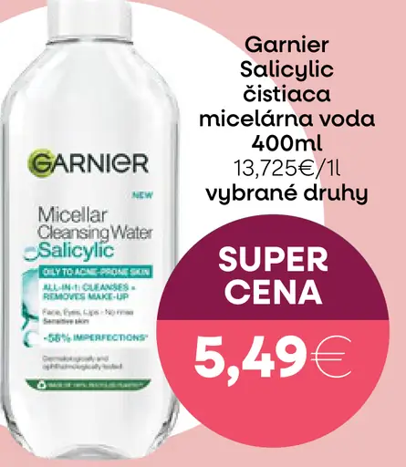 Garnier Salicylic čistiaca micelárna voda