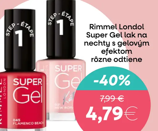 Rimmel London Super Gel lak na nechty s gélovým efektom