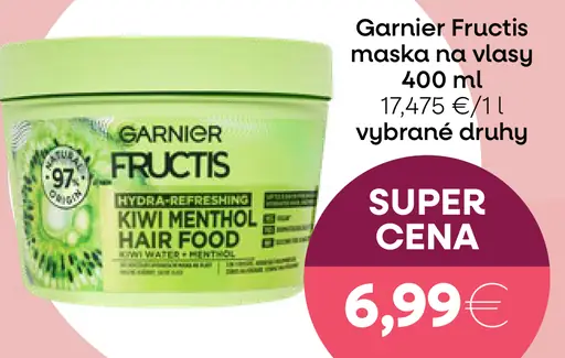 Garnier Fructis maska na vlasy Kiwi Menthol Hair Food