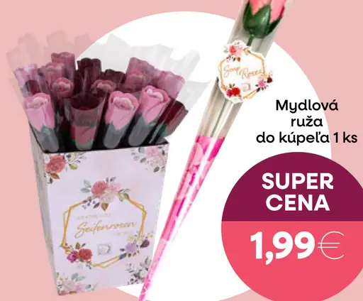 Mydlová ruža do kúpeľa