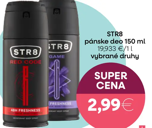 STR8 pánske deo vybrané druhy