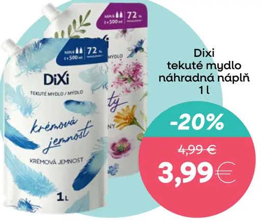 Dixi tekuté mydlo náhradná náplň