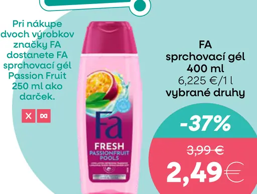 Fa sprchovací gél vybrané druhy
