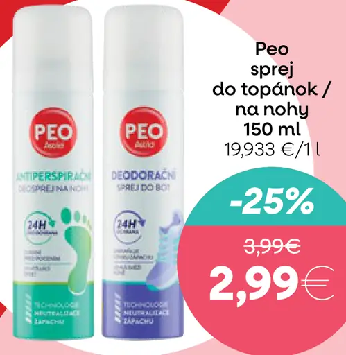 Peo sprej do topánok / na nohy