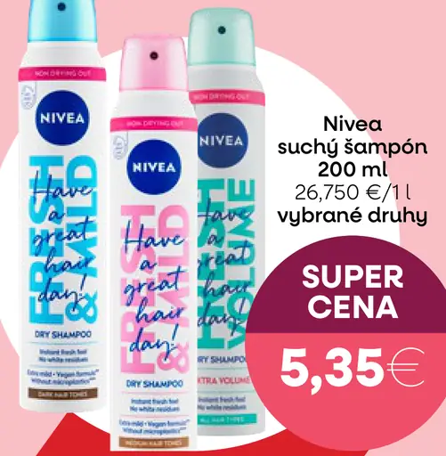 Nivea suchý šampón