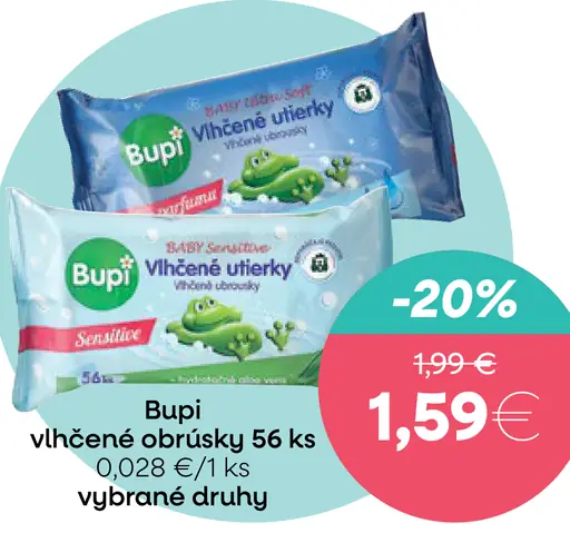 Bupi vlhčené obrúsky