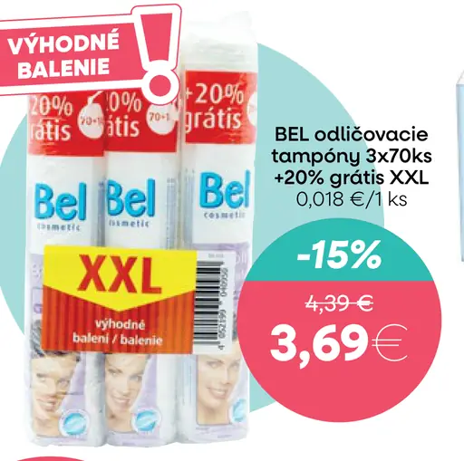 Bel odličovacie tampóny XXL