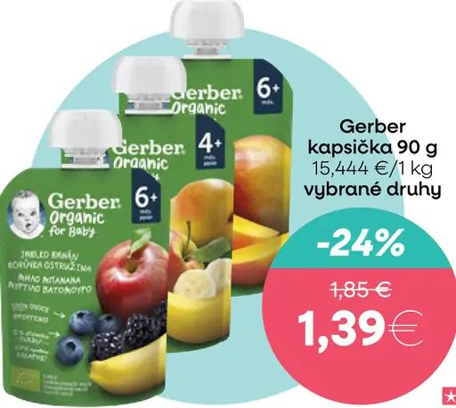 Gerber Natural ovocná kapsička