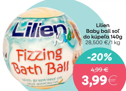 Lilien Fizzing Bath Ball bomba do kúpeľa