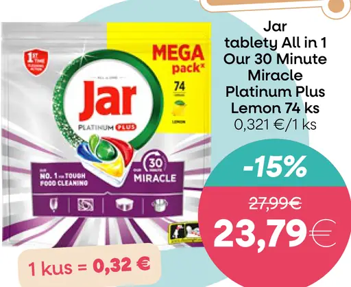 Jar tablety All in 1 Our 3D Minute Miracle Platinum Plus Lemon