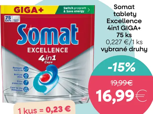 Somat tablety Excellence 4in1 GIGA+