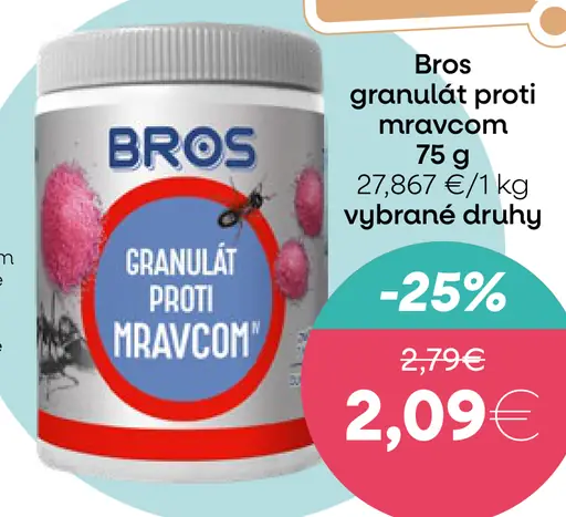 Bros granulát proti mravcom