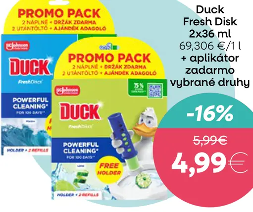 Duck Fresh Disk WC čistič s aplikátorom
