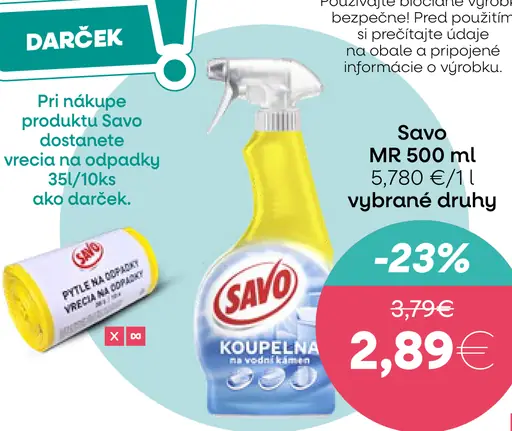 Savo MR kúpeľňa čistič