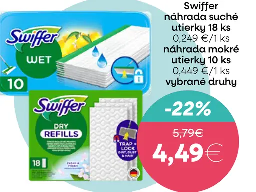 Swiffer náhrada mokré utierky
