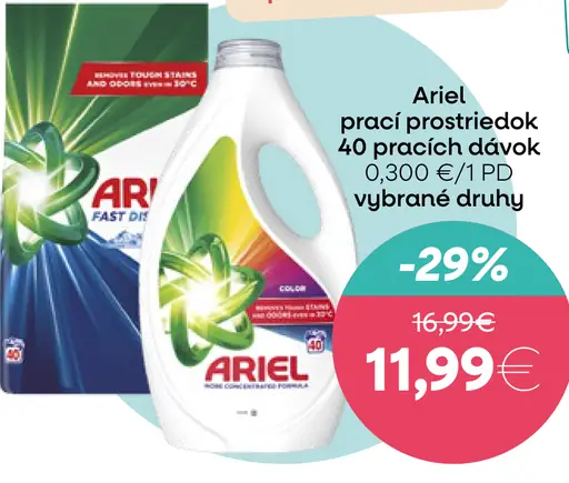Ariel prací prostriedok