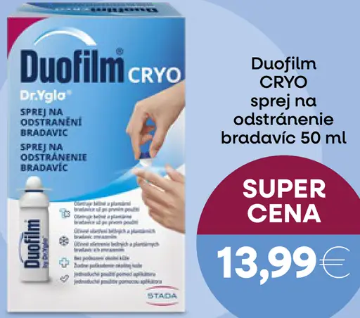 Duofilm CRYO sprej na odstránenie bradavíc