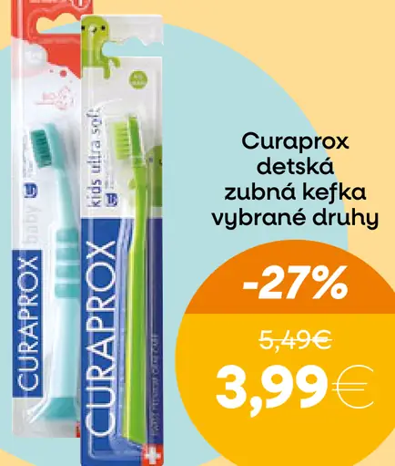 Curaprox detská zubná kefka
