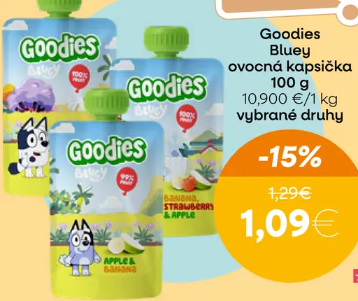 Goodies Bluey ovocná kapsička