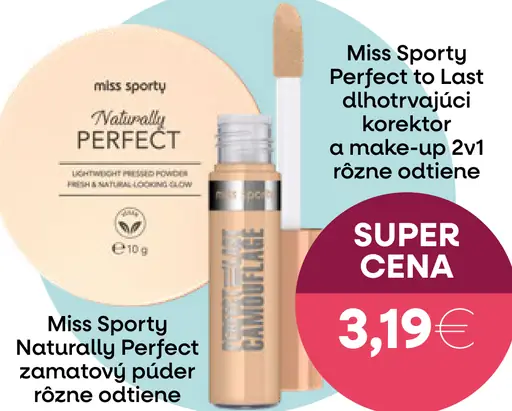 Miss Sporty Perfect to Last dlhotrvajúci korektor a make-up 2v1