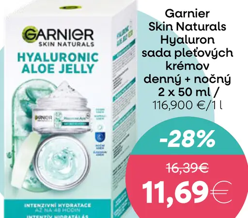 Garnier Skin Naturals Hyaluron sada pleťových krémov denný a nočný