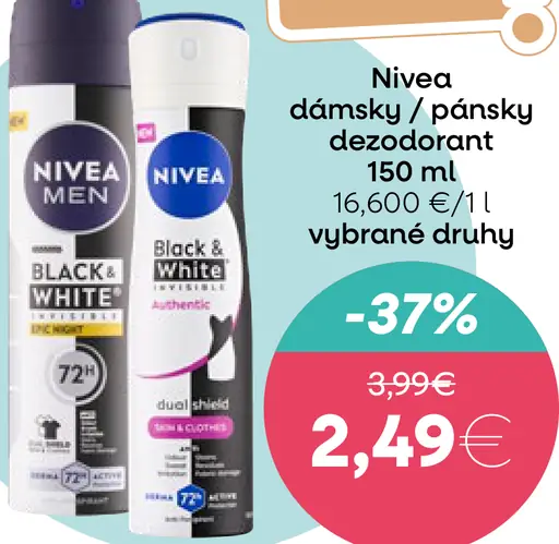 Nivea dámsky / pánsky dezodorant