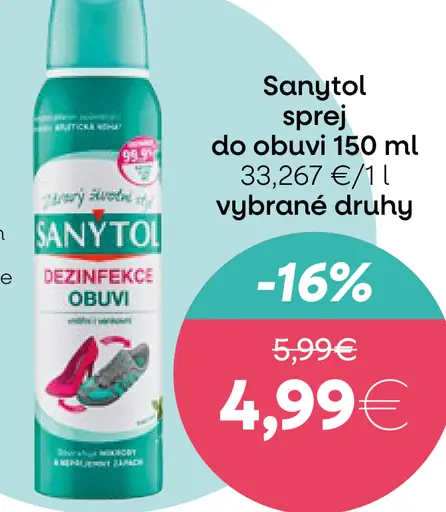 Sanytol sprej do obuvi