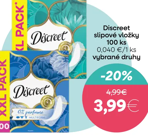 Discreet Slipové vložky