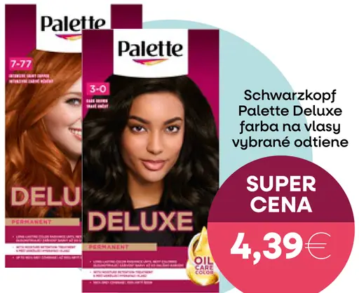 Palette DELUXE farba na vlasy vybrané odtiene