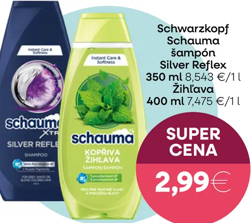 Schwarzkopf Schauma šampón Silver Reflex