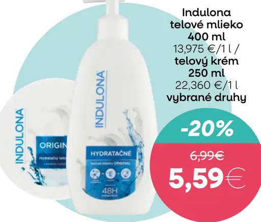 Indulona Telové mlieko