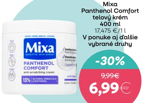 Mixa Panthenol Comfort telový krém
