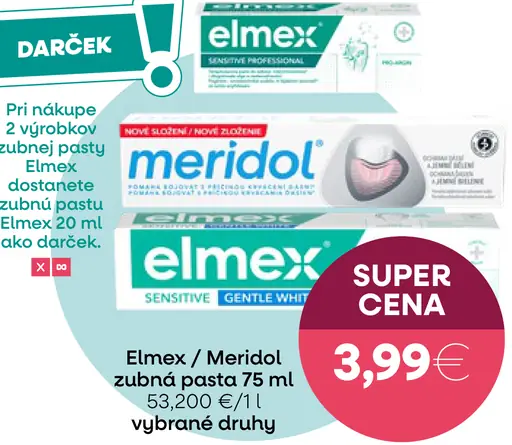 Elmex / Meridol zubná pasta