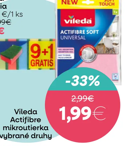 Vileda Actifibre mikroutierka