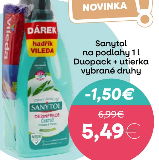 Sanytol na podlahy Duopack + utierka