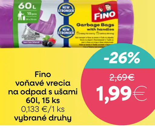 Fino voňavé vrecká na odpad s ušami