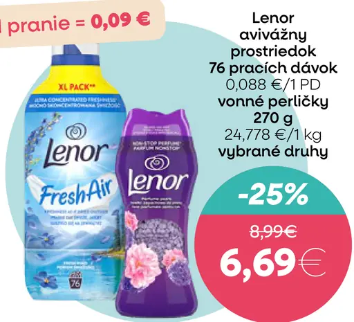 Lenor avivážny prostriedok