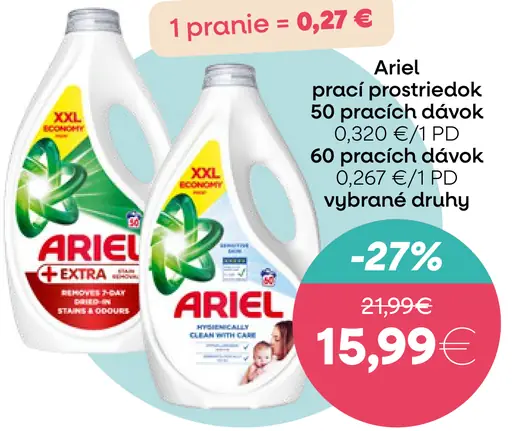 Ariel prací prostriedok