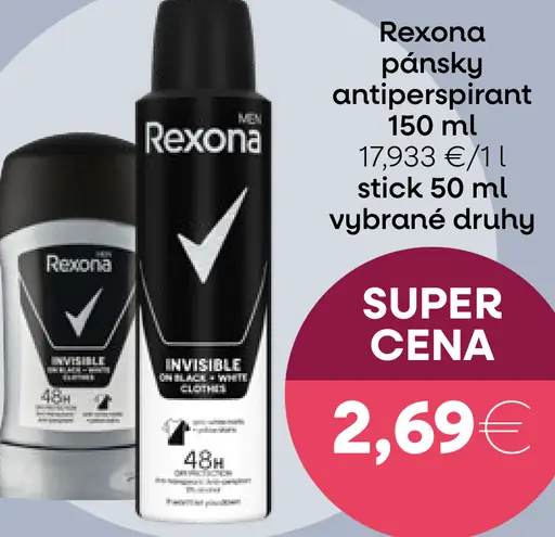 Rexona pánsky antiperspirant