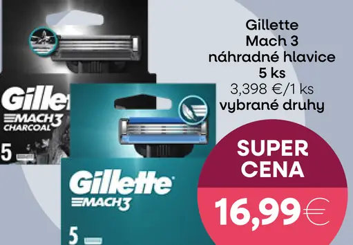 Gillette Mach3 náhradné hlavice