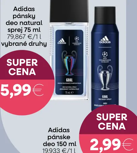 Adidas naturálny sprej