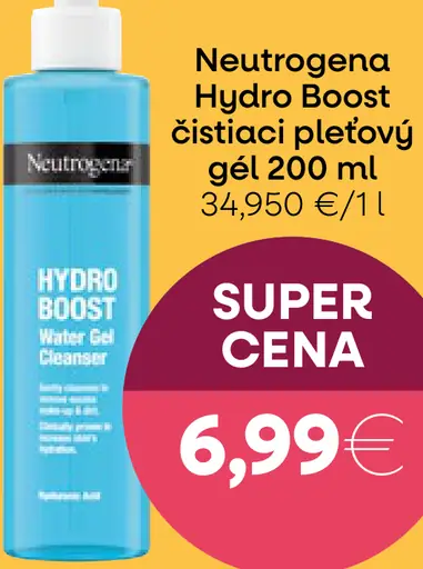 Neutrogena Hydro Boost čistiaci pleťový gél